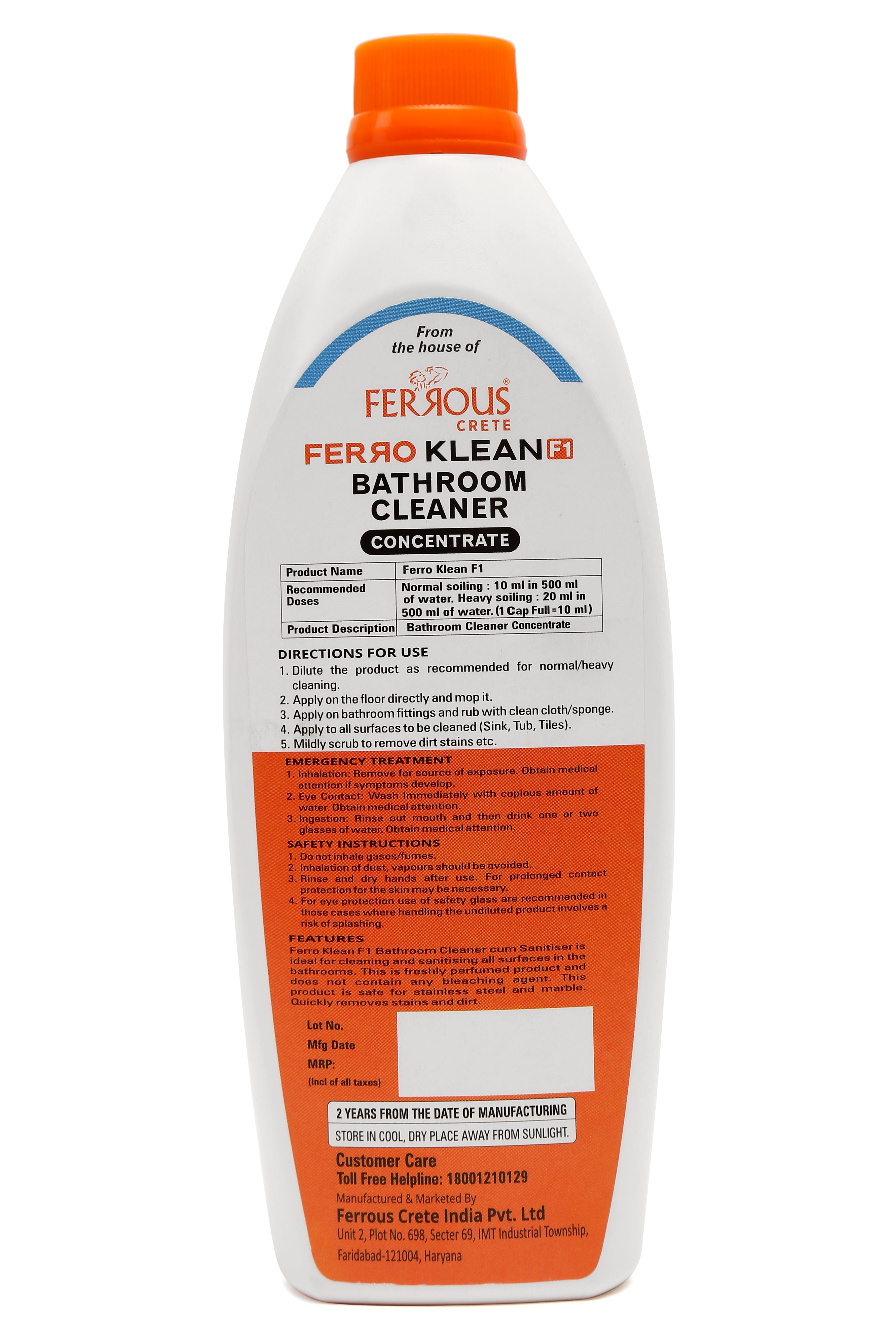 F1 Bathroom Cleaner - Pack of 2 (200 ML + 200ML)