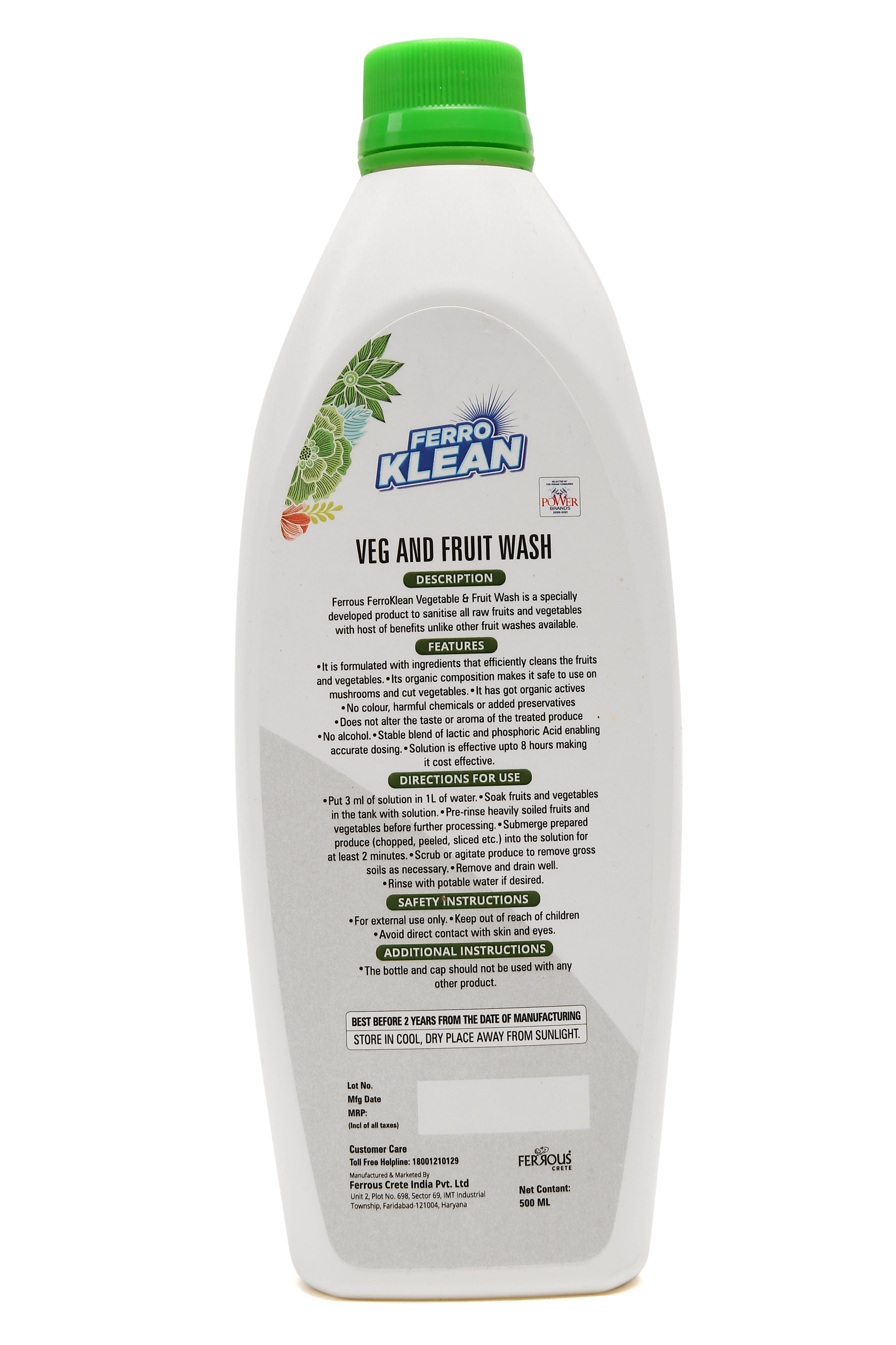 Veg & Fruit Wash - (500 ML)